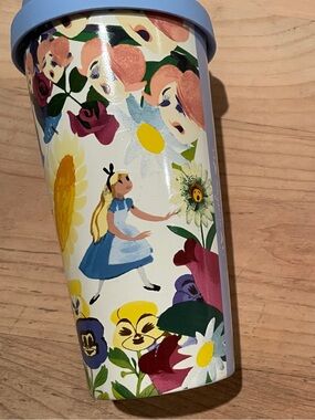 NWOT Disney Alice in Wonderland LE 70 Anniversary stoneware tumbler 10 oz